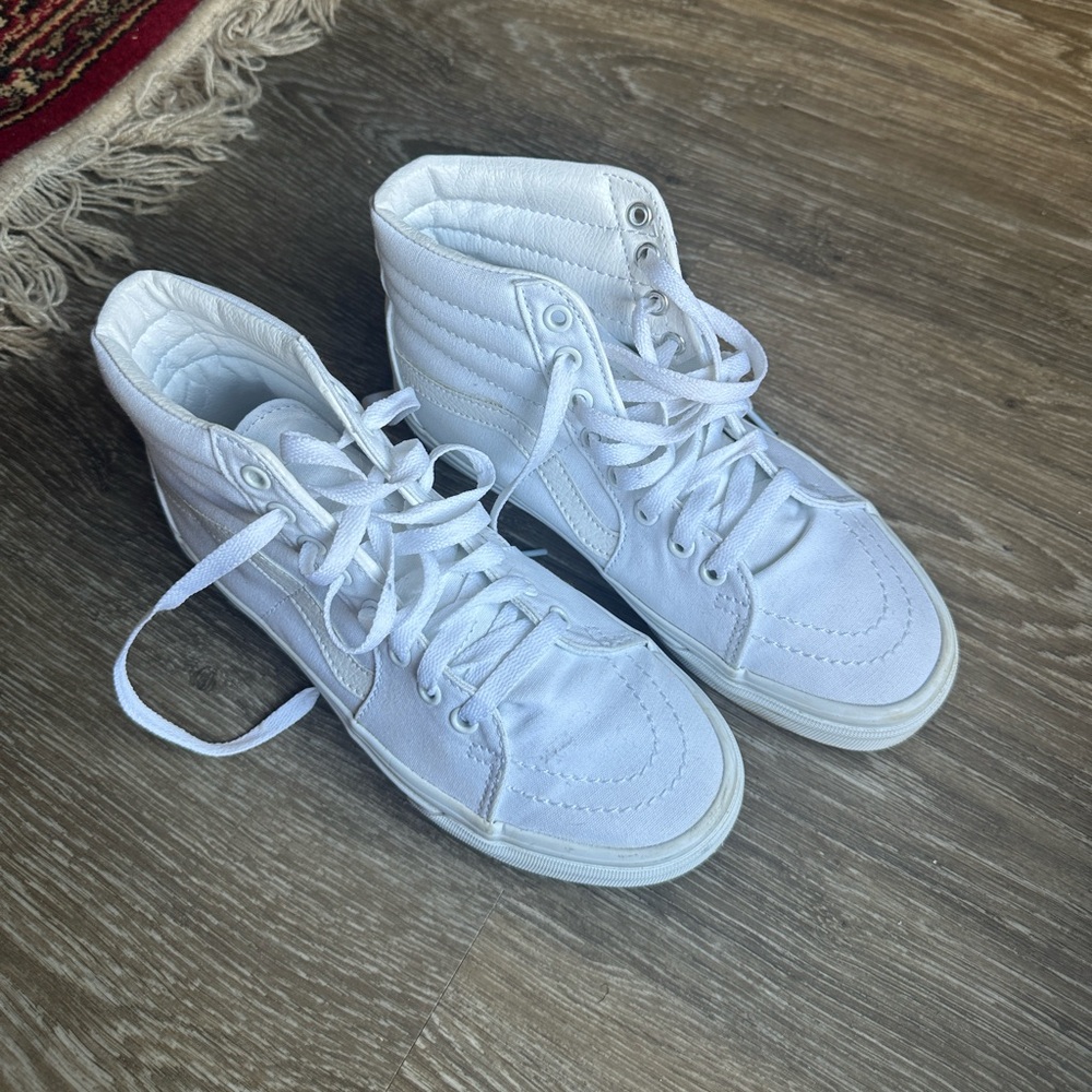 Vans White High-Top Sneakers